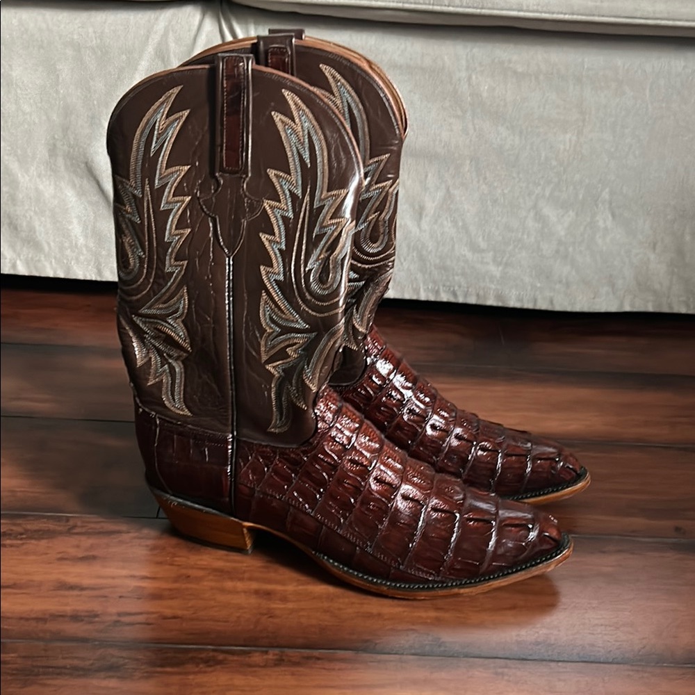 Crocodile Leather Cowboy Boots